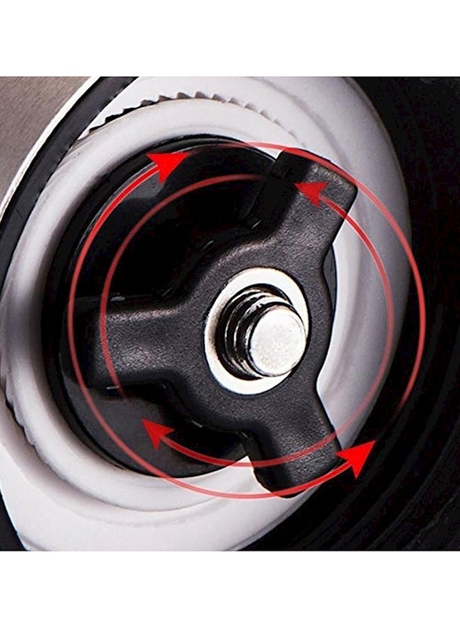 مطحنة قهوة يدوية مع حوامل متينة أسود / شفاف - Image 5