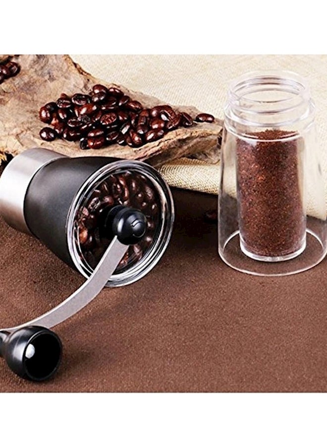 مطحنة قهوة يدوية مع حوامل متينة أسود / شفاف - Image 4