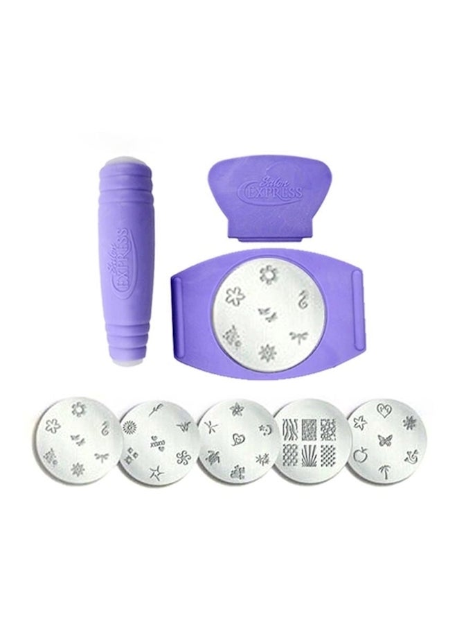 تصميمات فنية للأظافر بطباعة يمكنك طبعها بنفسك متعدد الألوان - Image 1