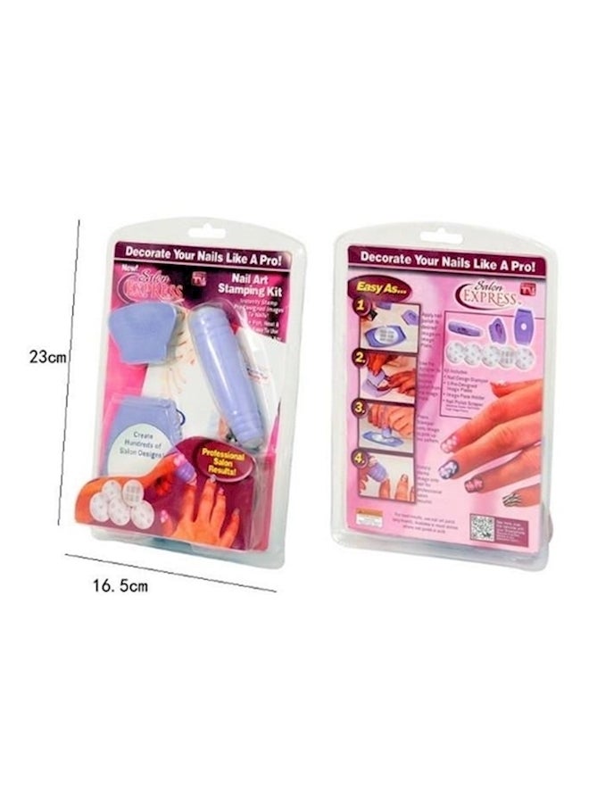 تصميمات فنية للأظافر بطباعة يمكنك طبعها بنفسك متعدد الألوان - Image 5