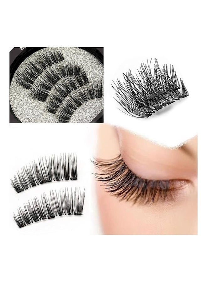 مجموعة رموش صناعية مغناطيسية 3D مكونة من زوجين أسود - Image 5