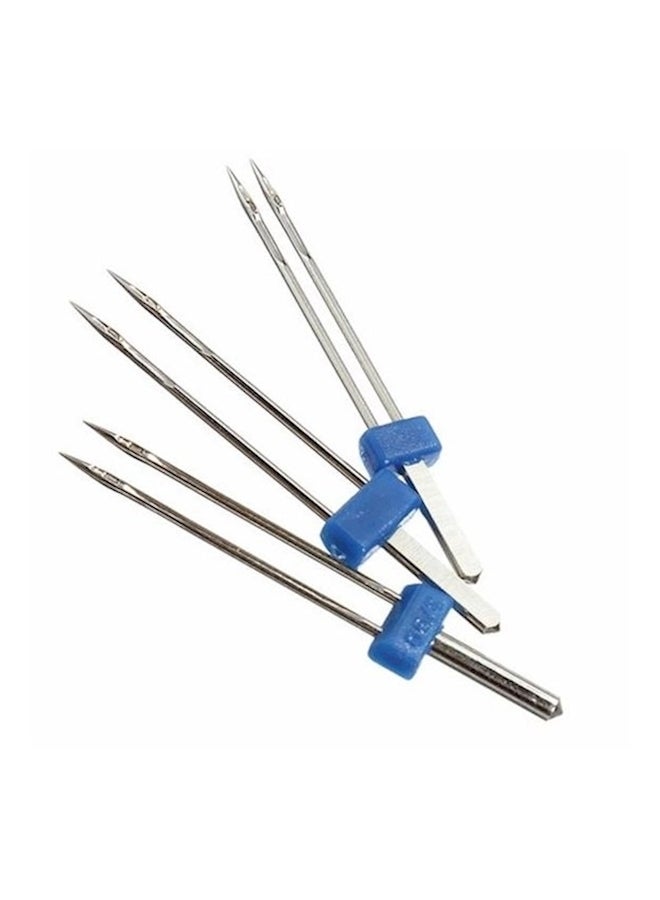 Pack Of 3 Double Twin Needle Pins Sewing Machine Accessories Silver