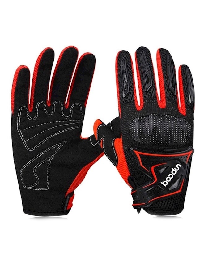 BOODUN Full Finger Motorcycle Gloves L - Image 1