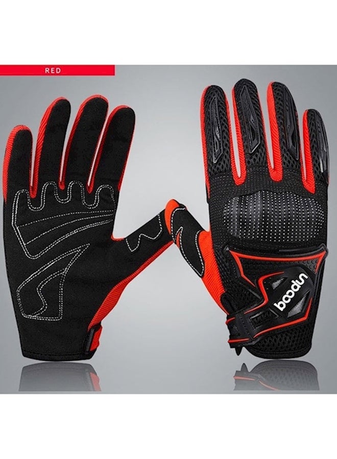 BOODUN Full Finger Motorcycle Gloves L - Image 4