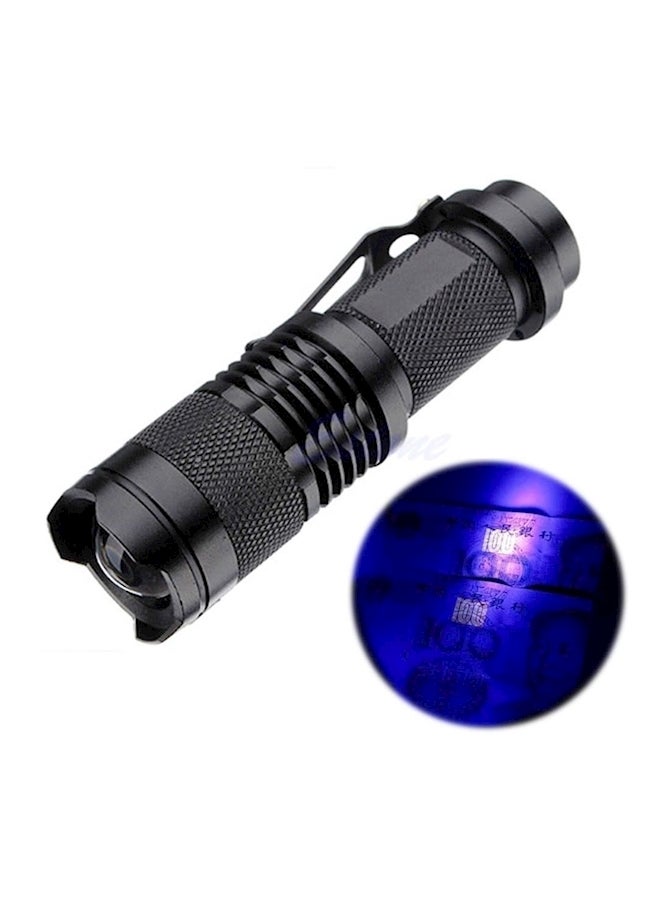 UV Led Back Flashlight Black 9.4x2.6x2.6cm - Image 2