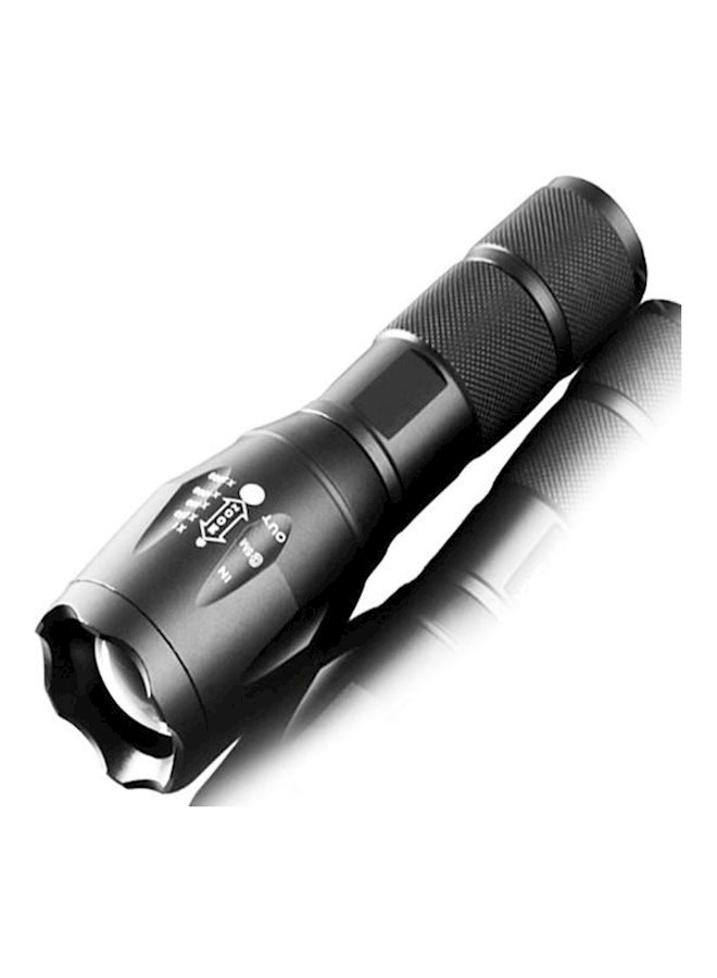 Telescopic Zoom LED Flashlight Black - Image 2