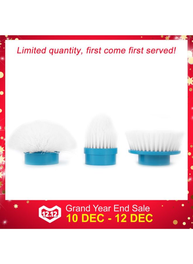 Turbo Scrub Electric Cleaning Brush Head Blue/White  - Image 3