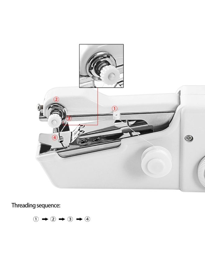 Generic Handheld Sewing Machine White  - Image 4