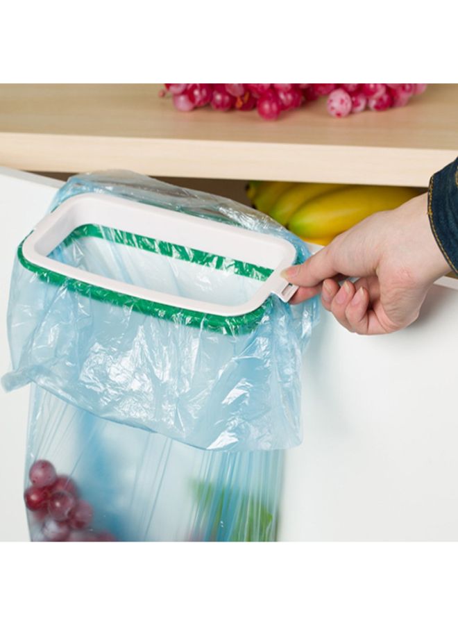 Kitchen Hanging Garbage Rack White/Green - Image 2