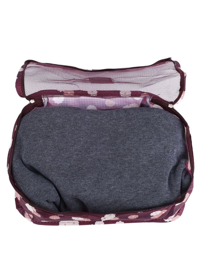 6-Piece Travel Storage Bag Set Red