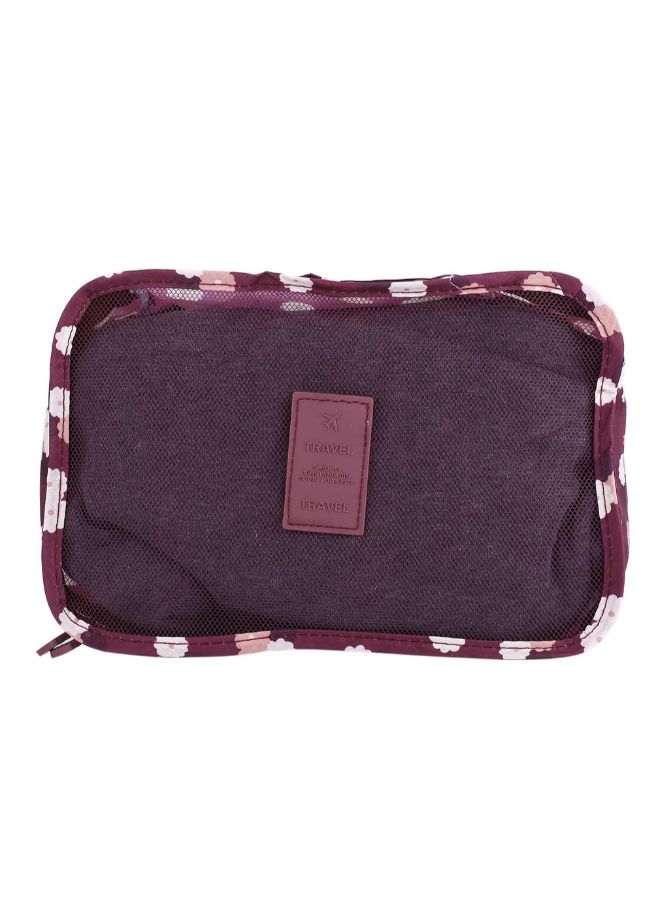 6-Piece Travel Storage Bag Set Red