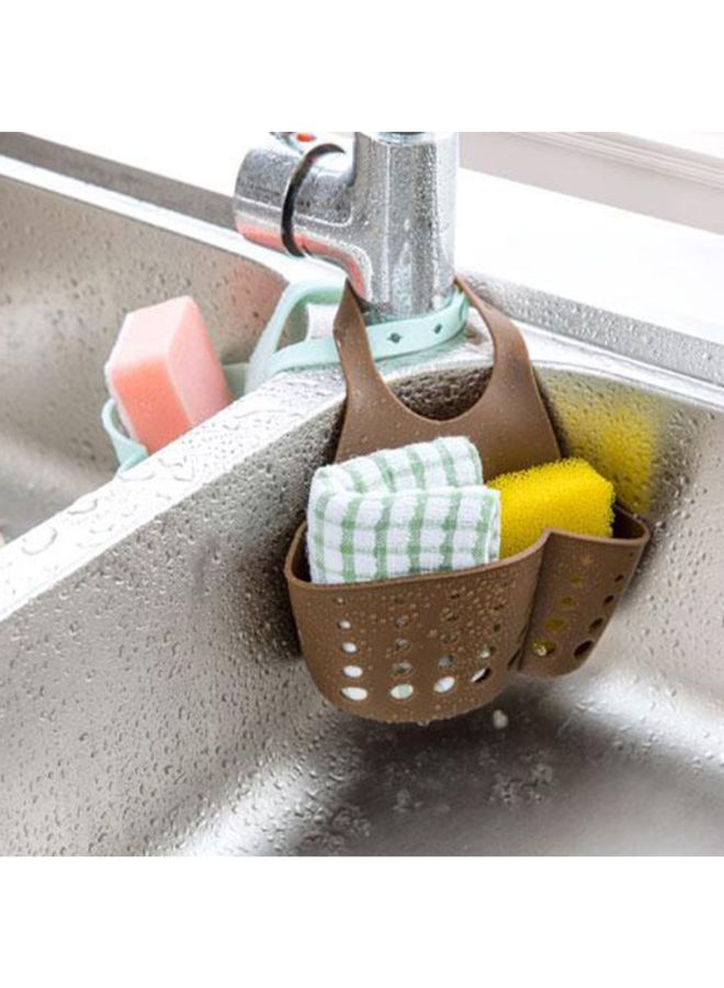 Adjustable Sink Faucet Sponge Holder Brown - Image 2