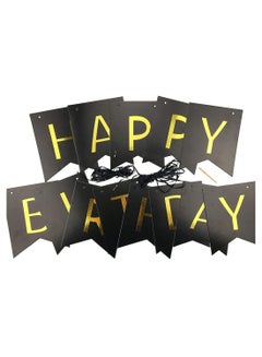 FancyLife 5-Piece Confetti Balloon Happy Birthday Wall Banner  - Image 2