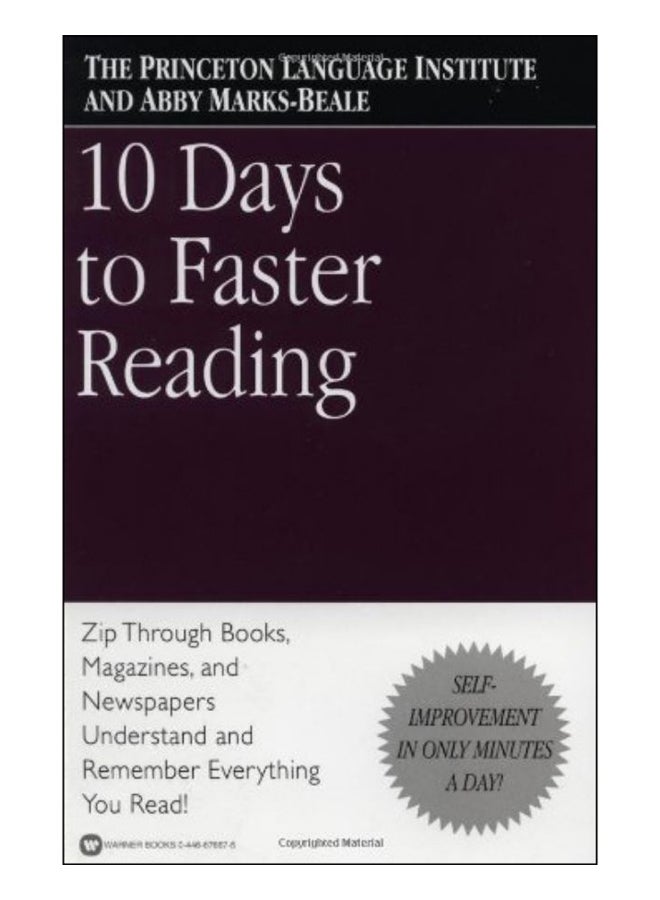 10 Days To Faster Reading paperback english - 15 Jun 2004 
