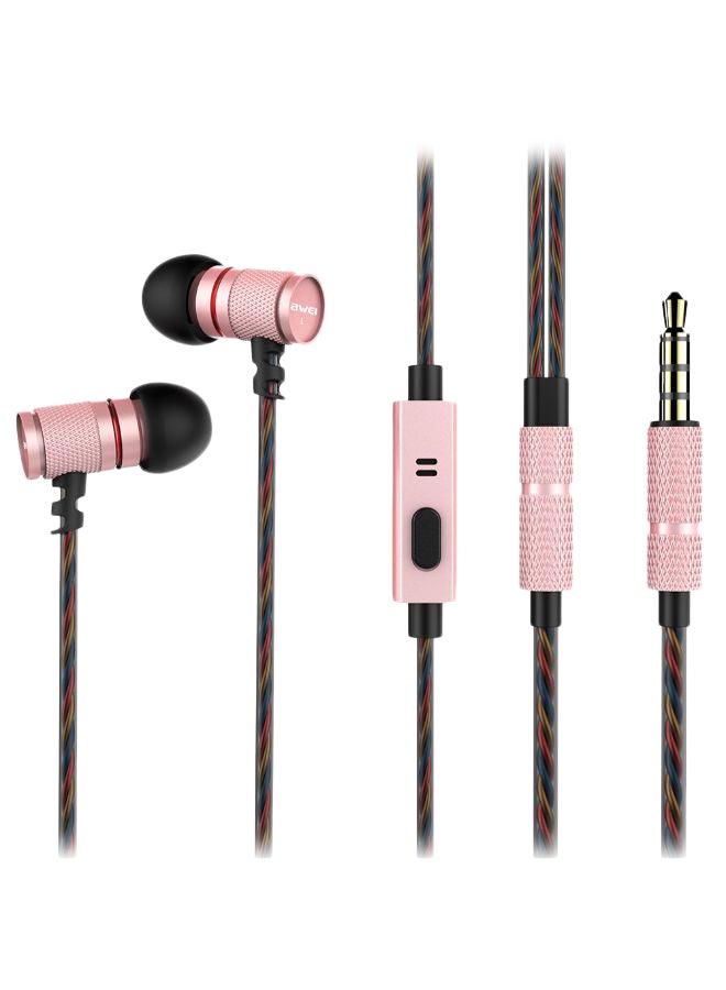 Awei Stereo In-Ear Earphones Pink/Red/Black