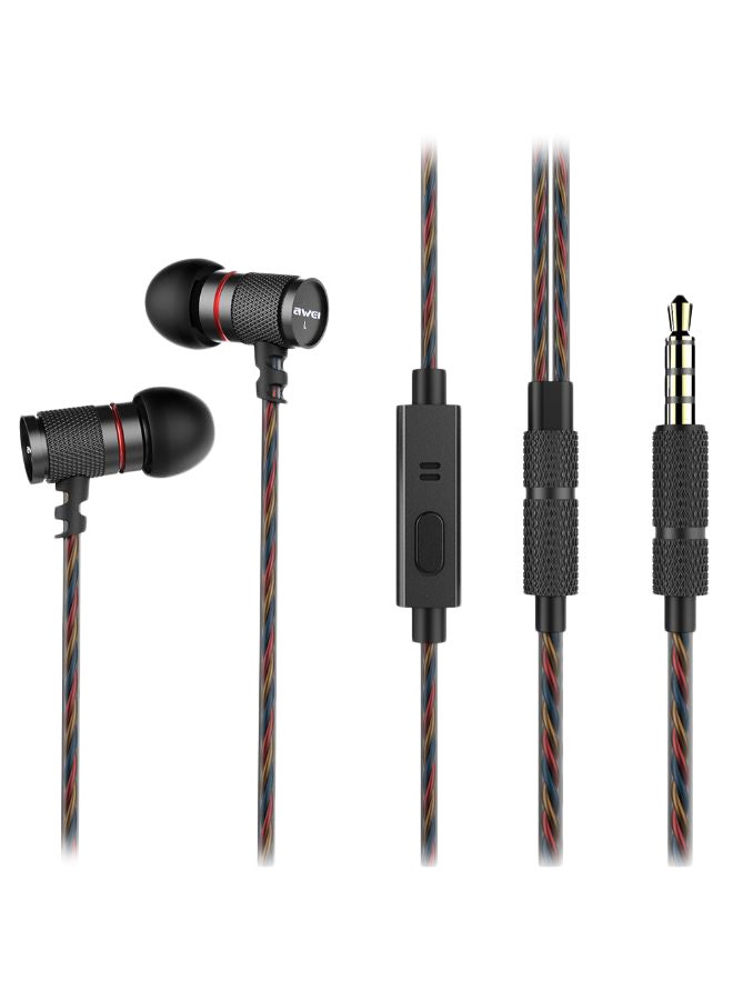 Awei In-Ear Earphone Black - Image 1