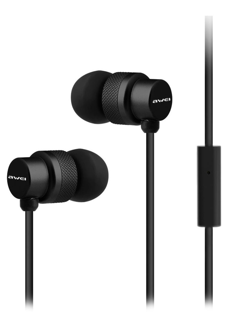 Awei In-Ear Earphone Black - Image 1