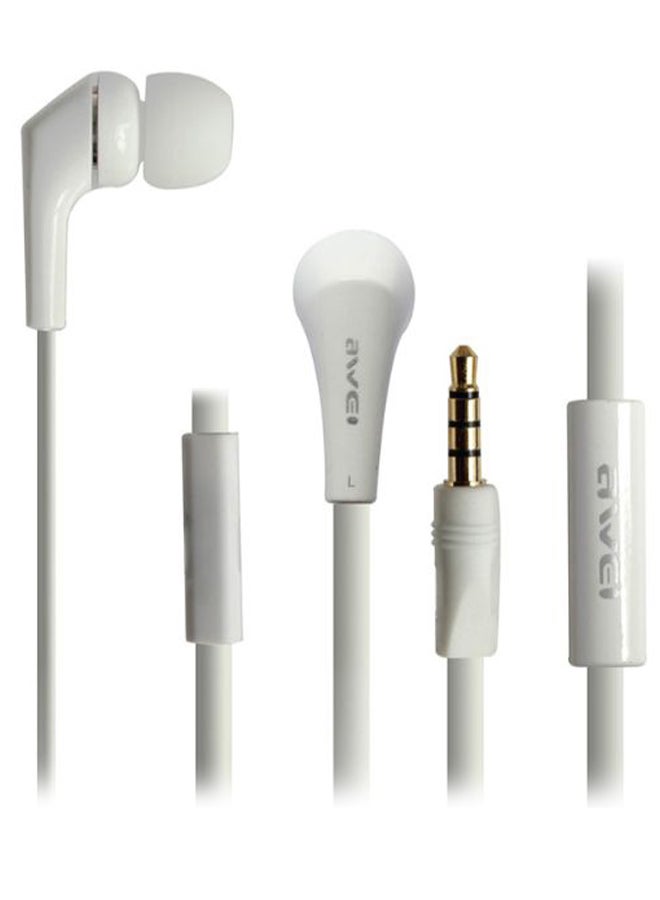 Awei In-Ear Earphone White - Image 1