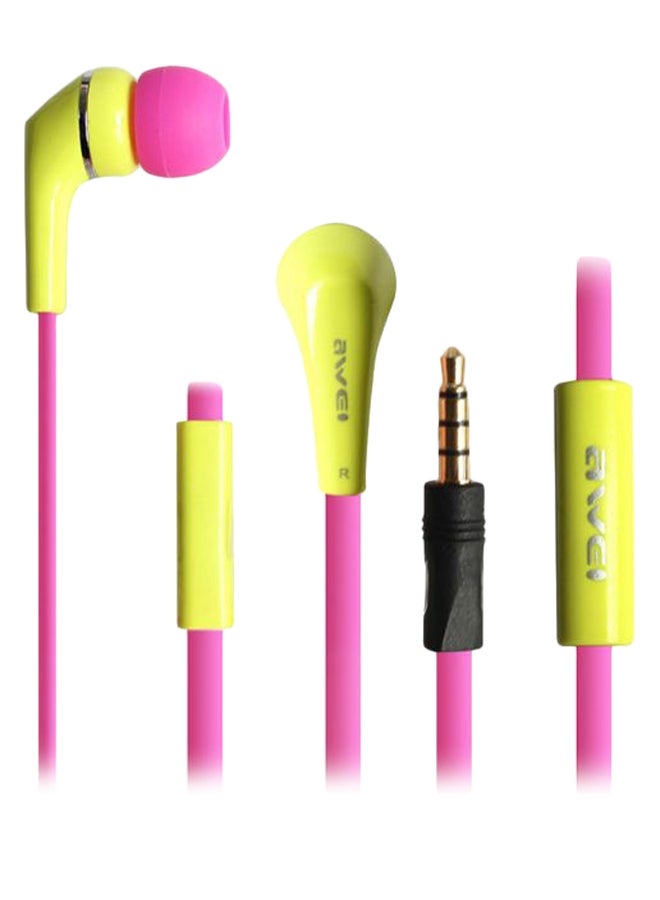 Awei Stereo In-Ear Headphones With Microphone Multicolour