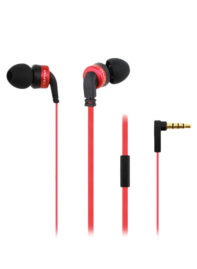 Awei In-Ear Earphone Red/Black