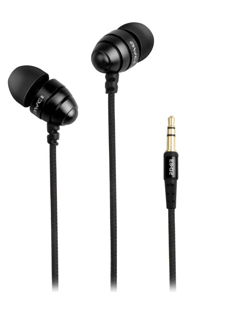 Awei In-Ear Earphone Black - Image 1