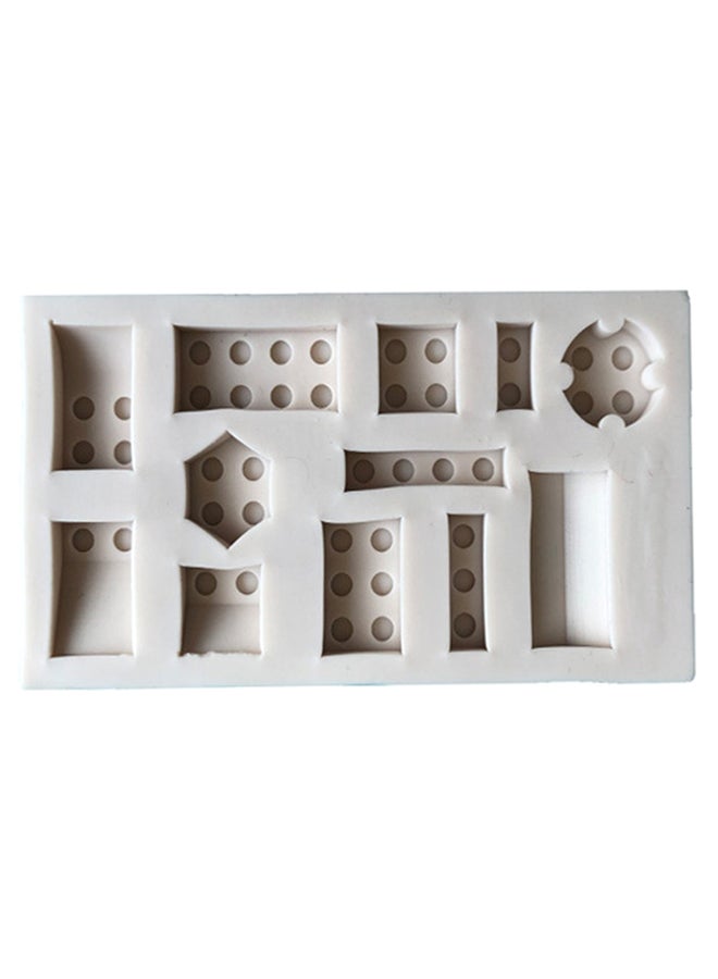 Decorative Baking Mould White 12.3 x 6.7cm