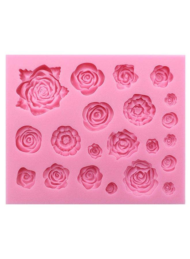 Decorative Baking Mould Rose Pink 10centimeter