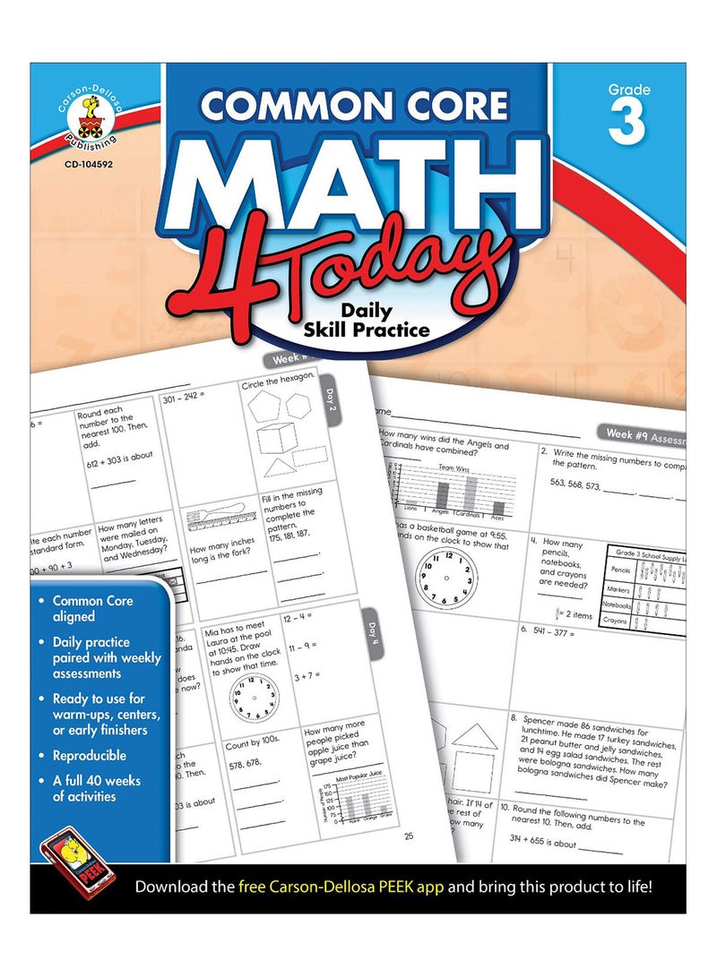 Common Core Math 4 Today Paperback English by Erin McCarthy - 1-May-2013 