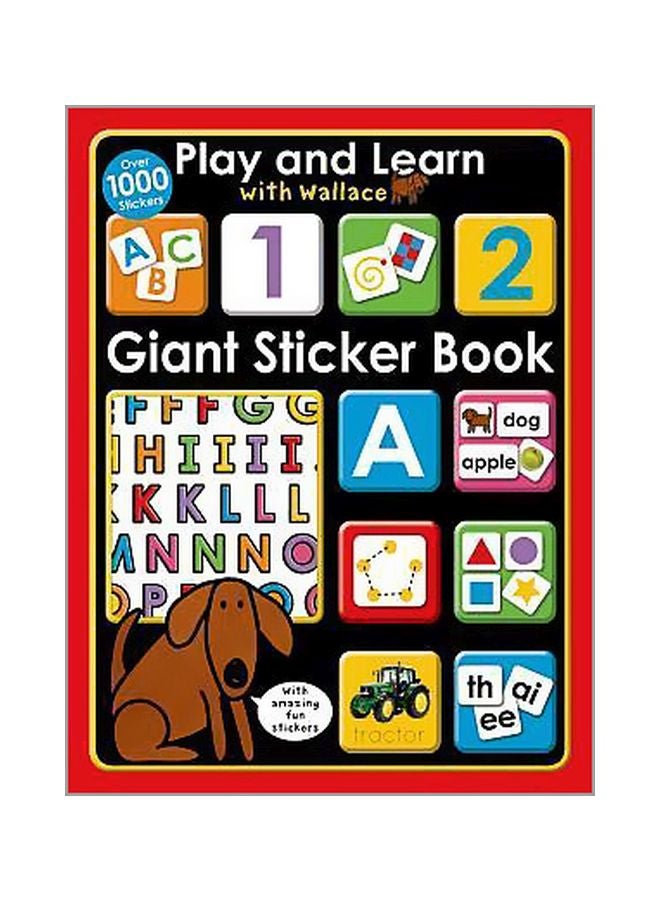 Play And Learn With Wallace: Giant Sticker Book Board Book English by Roger Priddy - 27 May 2014