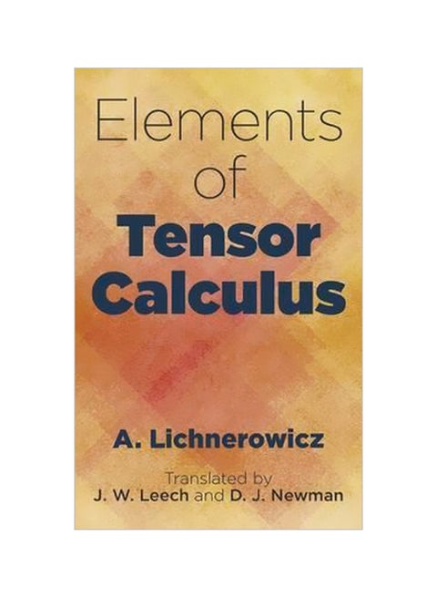 Elements Of Tensor Calculus paperback english - 20 June 2016