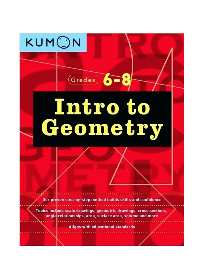 Intro To Geometry: Grades 6 - 8 Paperback English by Kumon - 43343 