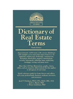 Dictionary Of Real Estate Terms Paperback English by Jack P. Friedman - 01 July 2017 - v1561486048/N27154597A_1