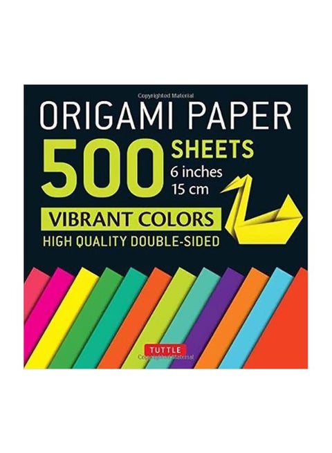 Origami Paper 500 Sheets Paperback English by Tuttle Publishing - 19 September 2017