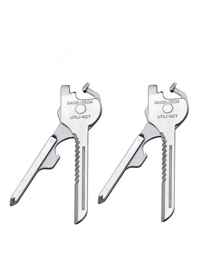 SWISS+TECH 6-In-1 Bottle Opener/Screwdriver/Knife Blade Silver  - Image 5