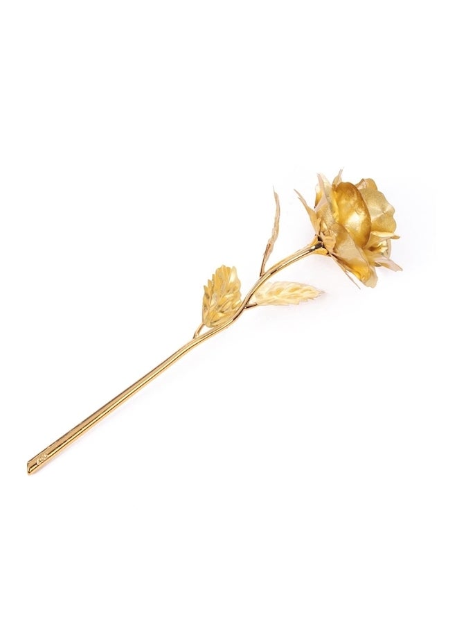DRAMA HOME Gold Plated Rose Flower Gold 25centimeter  - Image 4
