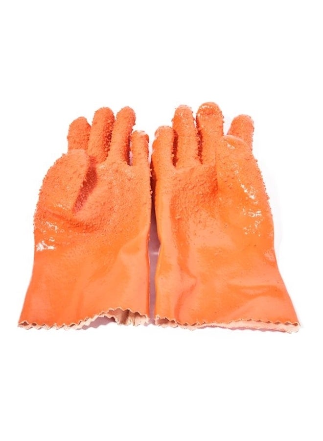 Tater Mitts Quick Peeling Potato Gloves Orange  - Image 1
