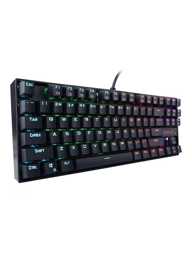 ريدراجون - لوحة مفاتيح كومارا Rgb الميكانيكية للألعاب بـ 87 مفتاحاً وإضاءة خلفية زرقاء طراز K552 - Image 1