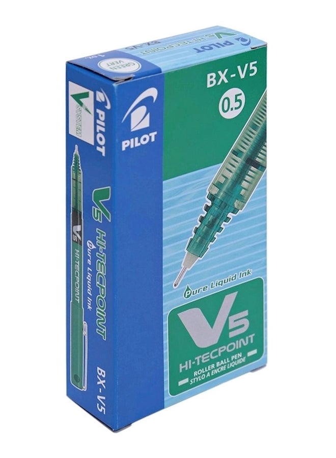 بايلوت طقم أقلام حبر جاف بسن كروي من هاي تيكبوينت من 12 قطعة أخضر - Image 4