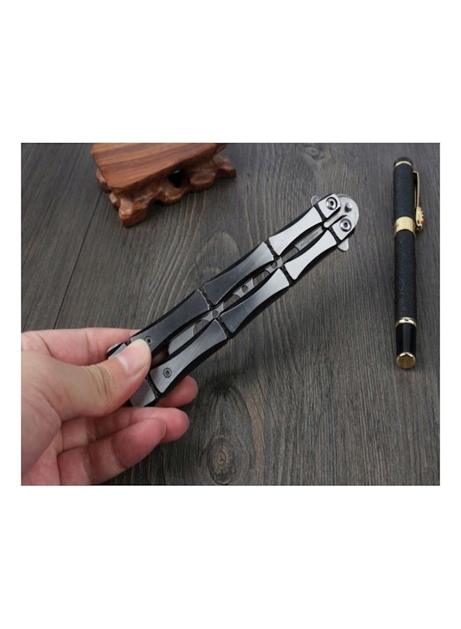 Generic Butterfly Comb Style Knife Trainer Tool Silver - Image 5