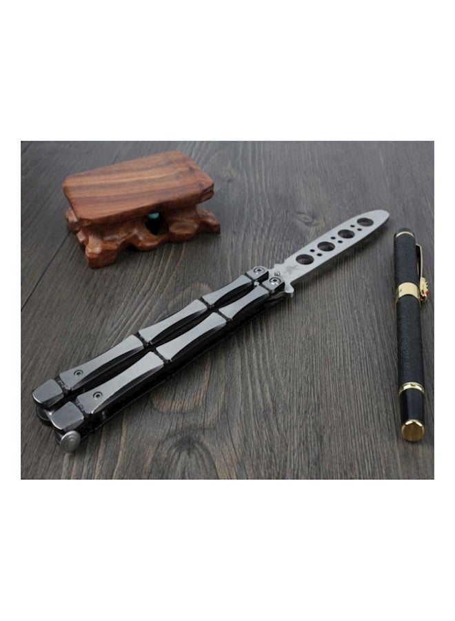 Generic Butterfly Comb Style Knife Trainer Tool Silver - Image 4