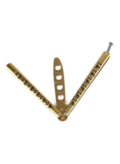 Butterfly Metal Comb Knife Training Tool Gold - v1561523434/N23438461A_2