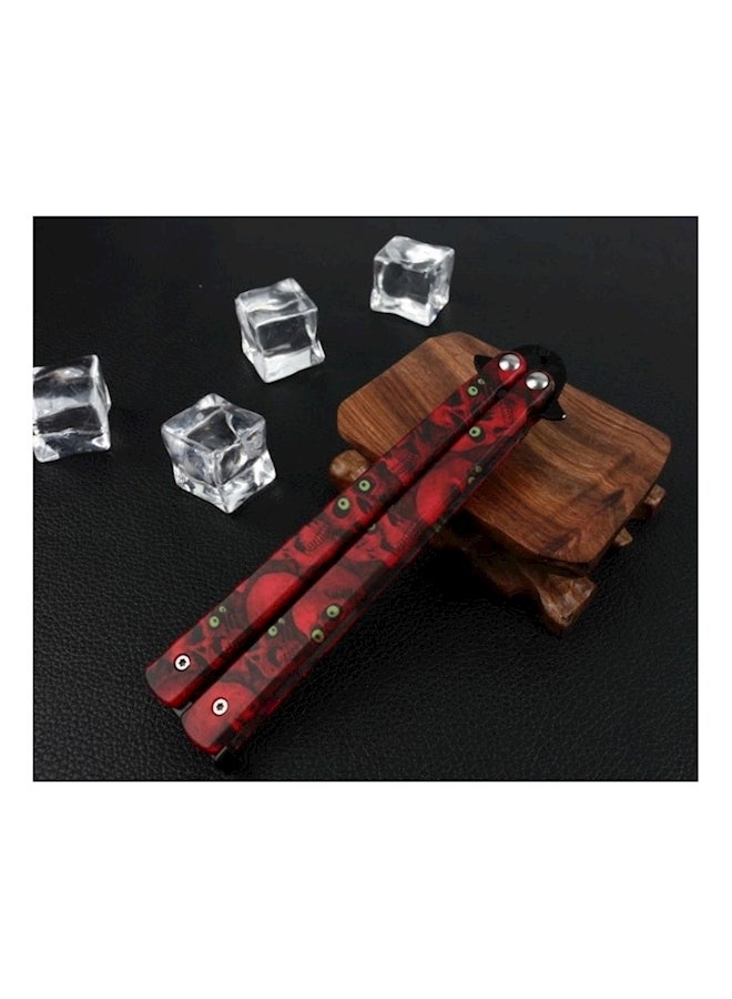 Butterfly Style Comb Knife Red/Black - Image 5