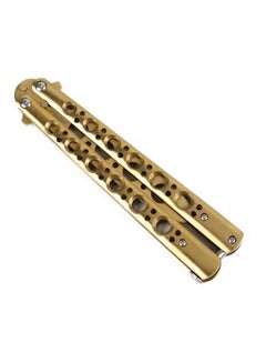 Butterfly Metal Comb Knife Training Tool Gold - v1561523488/N23438461A_3