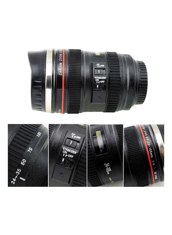 Generic - Camera Lens Coffee Mug Black 11.5x8.5cm - Image 1