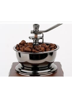 Generic Portable Manual Coffee Bean Grinder Brown/Black 9.5x9.5x16.5cm  - Image 3