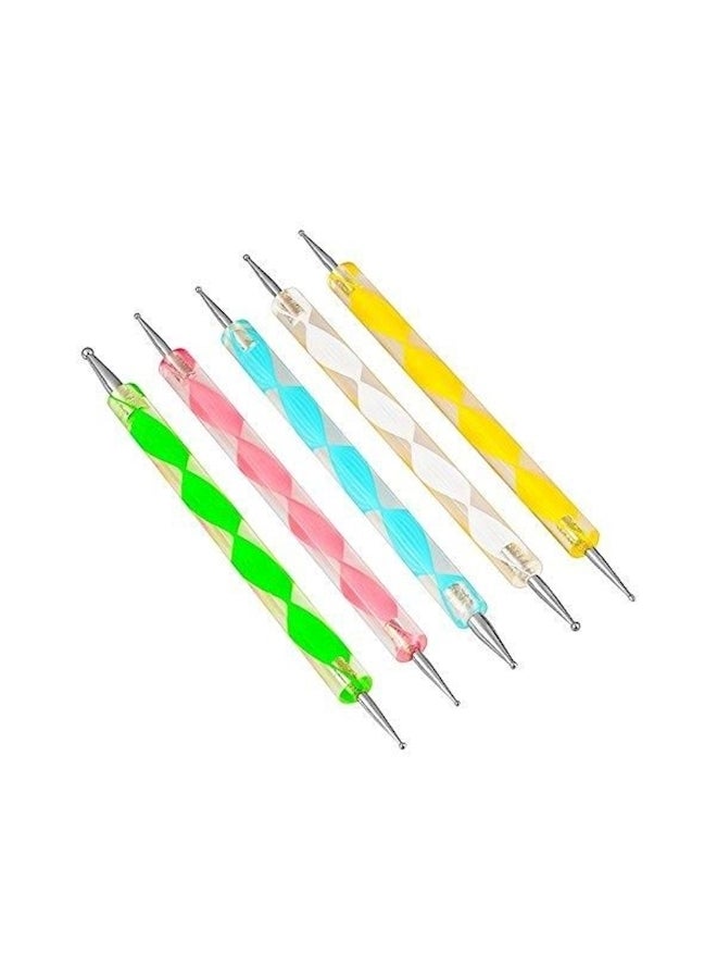 5 Piece Nail Art Beauty Tool Set Multicolour