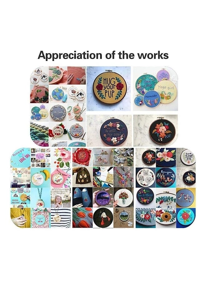 MoonmenTool - Embroidery Patterns Punch Needle Kit Craft Tool Embroidery Pen Set Multi Color - Image 1