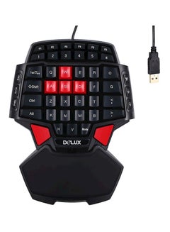 DELUX T9 Professional USB Wired Gaming Keyboard English Black  - Image 5