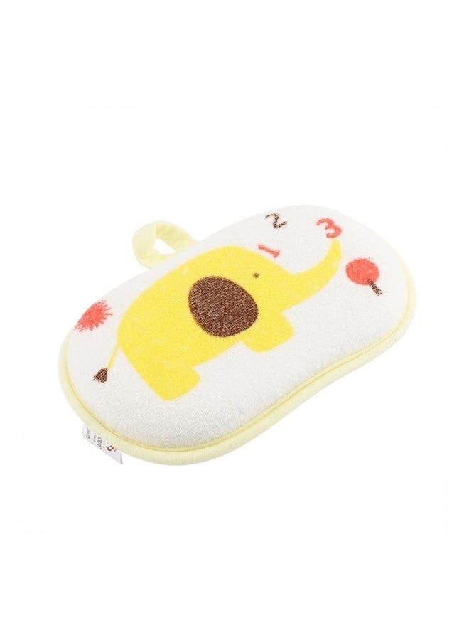 Generic - Elephant Printed Cotton Bath Brush Shower Sponge - Image 1