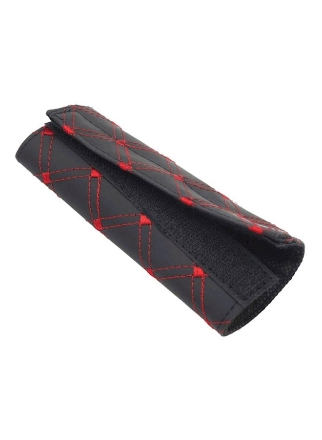 2-Piece Checked Design Car Hand Brake And Gear Cover Set - Image 3